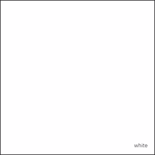 A plain white square with the small word 'white' in the bottom-right corner.
